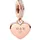 Pandora Gravierbares Herz Rosévergoldet 788761C01