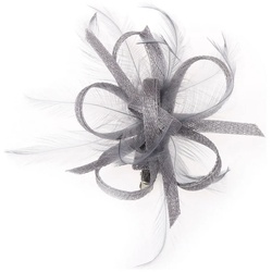 McBurn Strohhut (1-St) Kopfschmuck, Made in Italy grau
