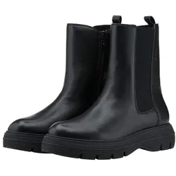 TOM TAILOR Damen Stiefeletten mit Plateau-Absatz, schwarz, Uni, Gr. 40
