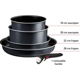 Tefal Ingenio So'Light L7239523 Topfset 5 Teile - Grau