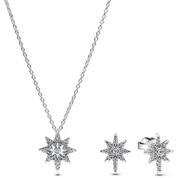 Pandora 68614 Damen-Geschenkset Silber Funkelnder Nordstern