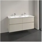 Villeroy & Boch V&B Waschtischunterschrank Collaro 126,1x61x48cm, WT mittig, cashmere grey