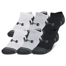 Under Armour 6P Unisex Perfect Tech No Show Socks Mixed Polyester Large