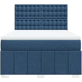 vidaXL Boxspringbett 140 x 200 cm Blau