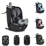 Moni Kindersitz i-Size i-Safe (76-150cm) Isofix, Top Tether, 13-fach verstellbar grau