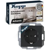 Kopp Einbausteckdose Athenis Anthrazit
