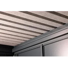 Wolff Finnhaus Premium Metall Gartenhaus Elvar 4824 Anthrazit