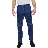 Nerve Ranger Herren Motorrad Jeans Hose, Blau, 3XL