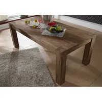 MASSIVMOEBEL24.DE Esstisch Sheesham 220x100x76 grau geölt NATURE GREY #407