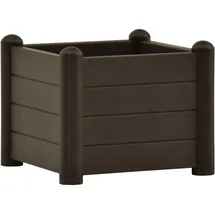 furnicato Hochbeet Elegantes 43 x 43 x 35 cm Schwarz