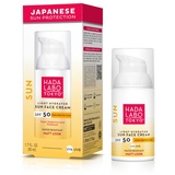 Hada Labo Tokyo Sun Face Cream SPF 50 UVA UVB Hyaluronic Acid, Panthenol, Water Resistant