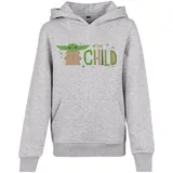 Mister Tee Mandalorian The Child Kapuzenpullover Heather Grey 146-152 cm