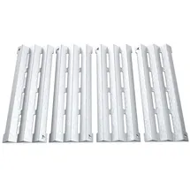 tuning-art GA22 Gasgrill Brennerabdeckung Edelstahl kompatibel mit Napoleon Triumph T495 | Brennerschutz | Passgenau, Farbe:4er Set Matt Bulle