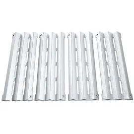 tuning-art GA22 Gasgrill Brennerabdeckung Edelstahl kompatibel mit Napoleon Triumph T495 | Brennerschutz | Passgenau, Farbe:4er Set Matt Bulle