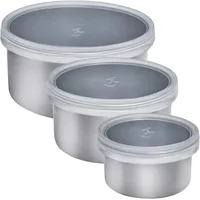 LURCH Minidosen Set silber 3 x 0,4 l