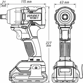 HAZET 9012MTT Mini Twin Turbo Druckluft-Schlagschrauber