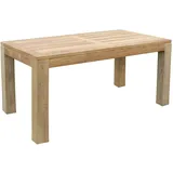 LINDER EXCLUSIV Premium Teak Gartentisch 180 x 90 x 75 cm Braun