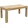 LINDER EXCLUSIV Premium Teak Gartentisch 180 x 90 x 75 cm Braun