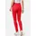 Madeleine Mid Waist Skinny-Hose mit Fransen in rot | Gr.: 44