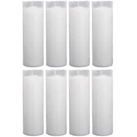 HScandle Grabkerze N4 8 St. weiß