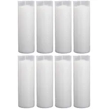 HScandle Grabkerze N4 8 St. weiß