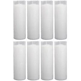 HScandle Grabkerze N4 8 St. weiß