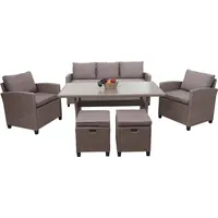 Mendler HWC-E95 Lounge-Set grau