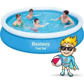 BESTWAY Fast Set Aufstellpool ⌀ 366 x 76 cm Blau
