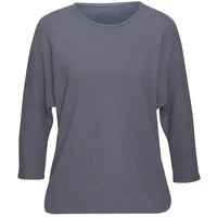 VIVANCE Langarmshirt Damen rauchblau Gr.40/42