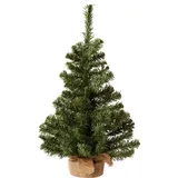 Decoris Mini Weihnachtsbaum im Jute Sack 60 cm
