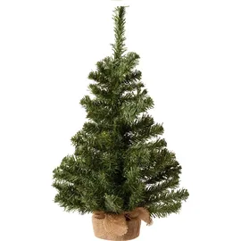 Decoris Mini Weihnachtsbaum im Jute Sack 60 cm