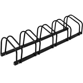Relaxdays Fahrradständer Boden für 5 Räder bis 60 mm Reifenbreite schwarz
