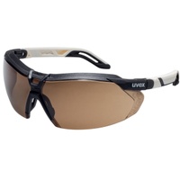 uvex i-5 CBR23 Bügelbrille, beschlagfrei, kratzfest, Schutzbrille mit ergonomisch geformten Bügel, Farbe: weiß / schwarz