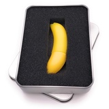 Onwomania Banane Obst Essen USB Stick in Alu Geschenkbox 64 GB USB 2.0