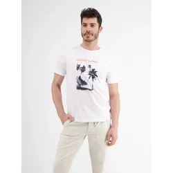 T-Shirt mit Frontprint - White - S
