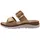 ROHDE Damen Pantolette mit schöner Zierschnalle und Klettverschluss Baviera 1301, Größe:40 EU, Farbe:Beige - 40