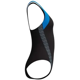 Speedo Hyperboom Splice Laneback Badeanzug lagoon blue - UK 32