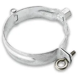 Fallrohrschelle Grömo mit Gewindemutter M10, Stahl verzinkt, verschiedene Größen (Ausführung: Ø 76mm)