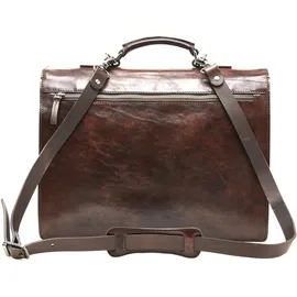 Castelijn & Beerens Rien Aktentasche RFID Leder 39,5 cm Laptopfach braun