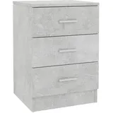 vidaXL Nachttisch Betongrau 38x35x56 cm Holzwerkstoff
