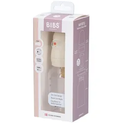 Bibs Baby Glasflasche Komplettset - Elfenbein