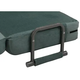 Mendler Schlafcouch Chenille 1-Sitzer Blau/Grün