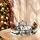 Wellhome - Weihnachtsdeko Eisbahn mit LED-Lichtern und Bewegung 21x22,5x39cm