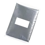 eBuyGB Notfall-Regenponcho für den Außenbereich, wasserdicht, Pacamac (transparentes Silber), 2 Stück