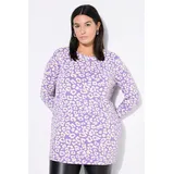 Studio Untold Longsleeve Leo-Print Lila 50/52