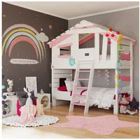 Bibex Hochbett ALPIN CHALET Hochbett, Kinderbett, Doppelbett, Etagenbett -
