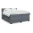 vidaXL Boxspringbett 200 x 200 cm Dunkelgrau