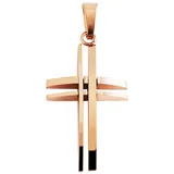 Kettenanhänger ADELIA ́S "Unisex Anhänger – Kreuz Kreuzanhänger aus Edelstahl", rosa (gold), Schmuckanhänger, Damen, Edelstahl, Kettenanhänger, Perfekt als Geschenk für besondere Menschen