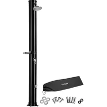 Tectake Solardusche Schwarz 19,5 cm x 47 cm x 222 cm