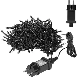 LED Lichtvorhang Lichterkette Dekoration Lichtnetz 2m Warmweiß 200 LED IP44